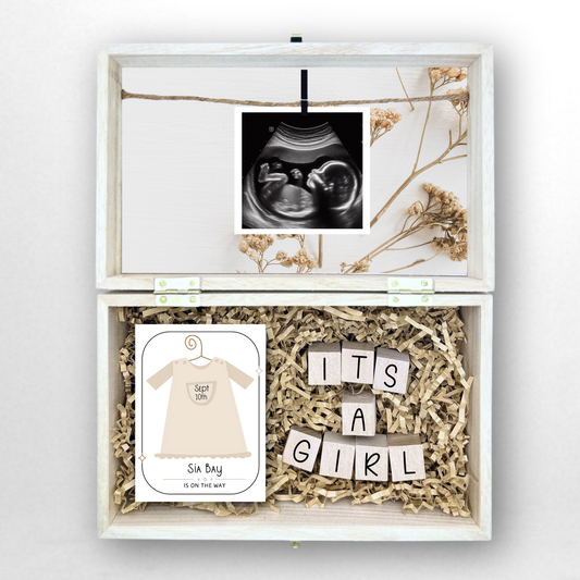 Embrace the Surprise: Gender-Neutral Gender RevealGift Box by Little Surprise Shop