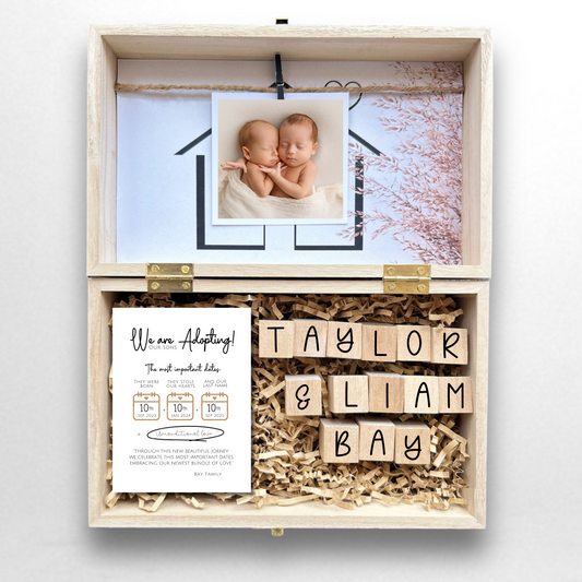 Embracing a New Chapter: Adoption Announcement Gift Box by Little Surprise Shop